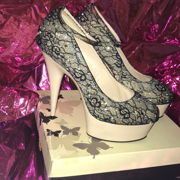 Sexy 6" Round toe Platform High Heels Ankle Strap - Picture 1 of 3